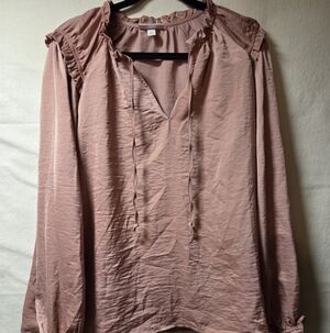 Knox Rose Mauve Ruffle Blouse